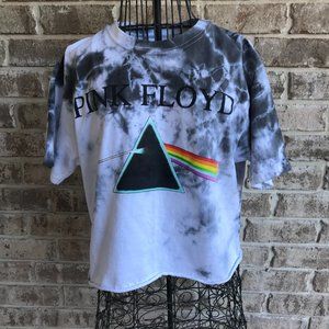 Pink Floyd Crop Top Tie dye Medium Music